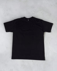 Polera Signature Line negra de algodón 280g, vista frontal - Kanso